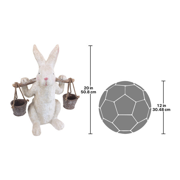 Design Toscano Ezekiel Rabbit the Yokes on Him Easter Bunny Statue